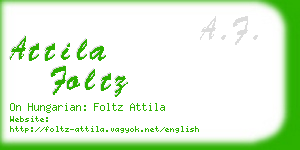 attila foltz business card